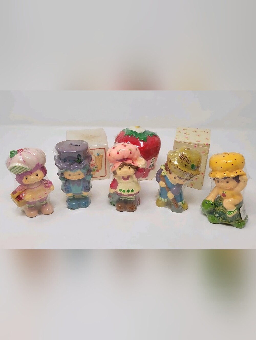 Vintage Strawberry Shortcake Candle Lot of 8 NOS 1980s American Greetings